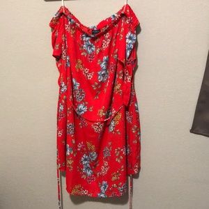 Off the shoulder floral dress